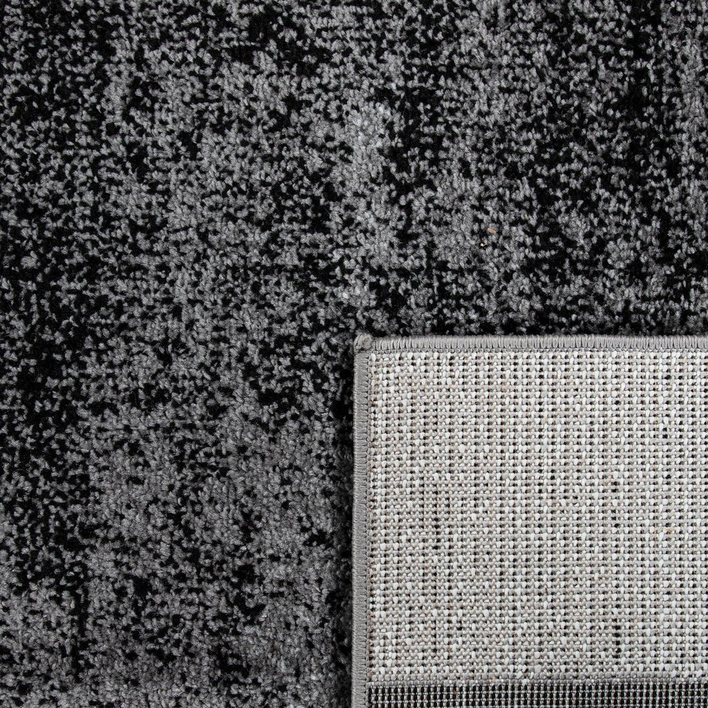 Gray Black Area Rug Mondial Modern Paint Effect RugYourHome