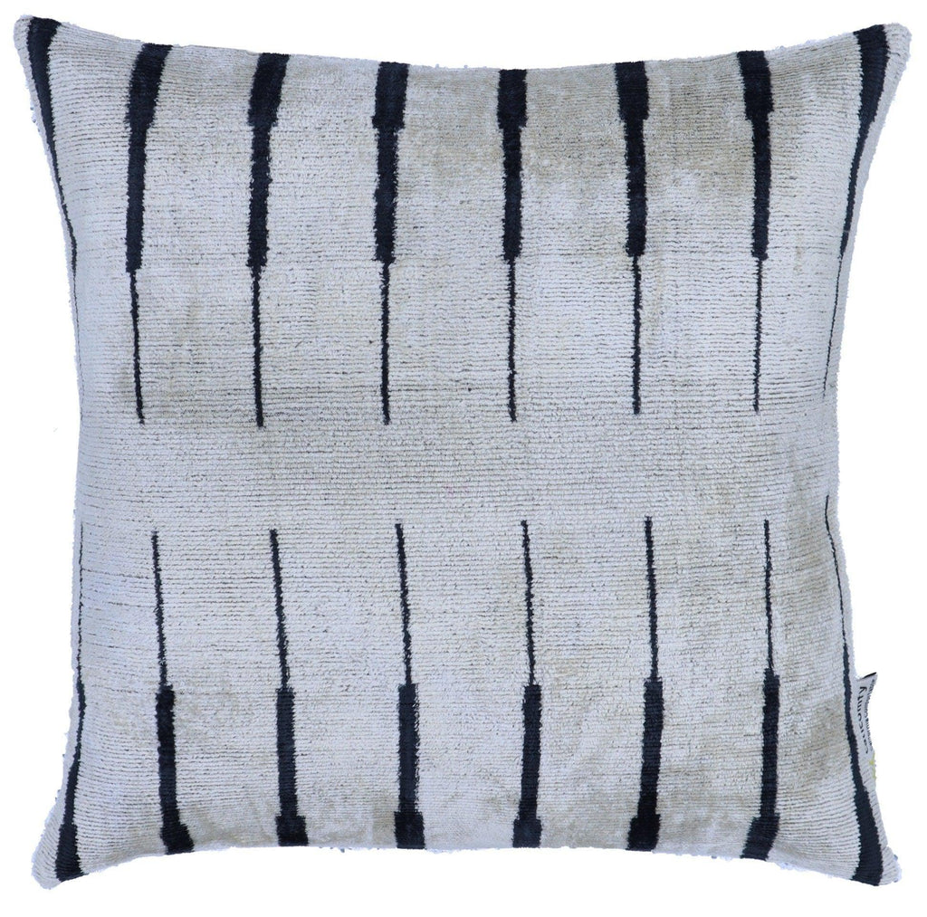 Canvello Black and White Pillows for Couch | 16x16 Inch, front view - House Of Avana