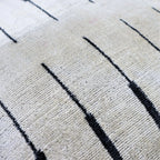 Canvello Black and White Pillows for Couch | 16x16 Inch, side view - House Of Avana