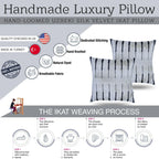 Canvello Black and White Pillows for Couch | 16x16 Inch, top view - House Of Avana