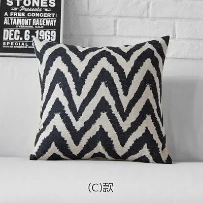 Nordic Black White Zebra Pillow Cover Leopard Geometric Cushion Home Decorative Office Sofa Pillowcase,... - House Of Avana