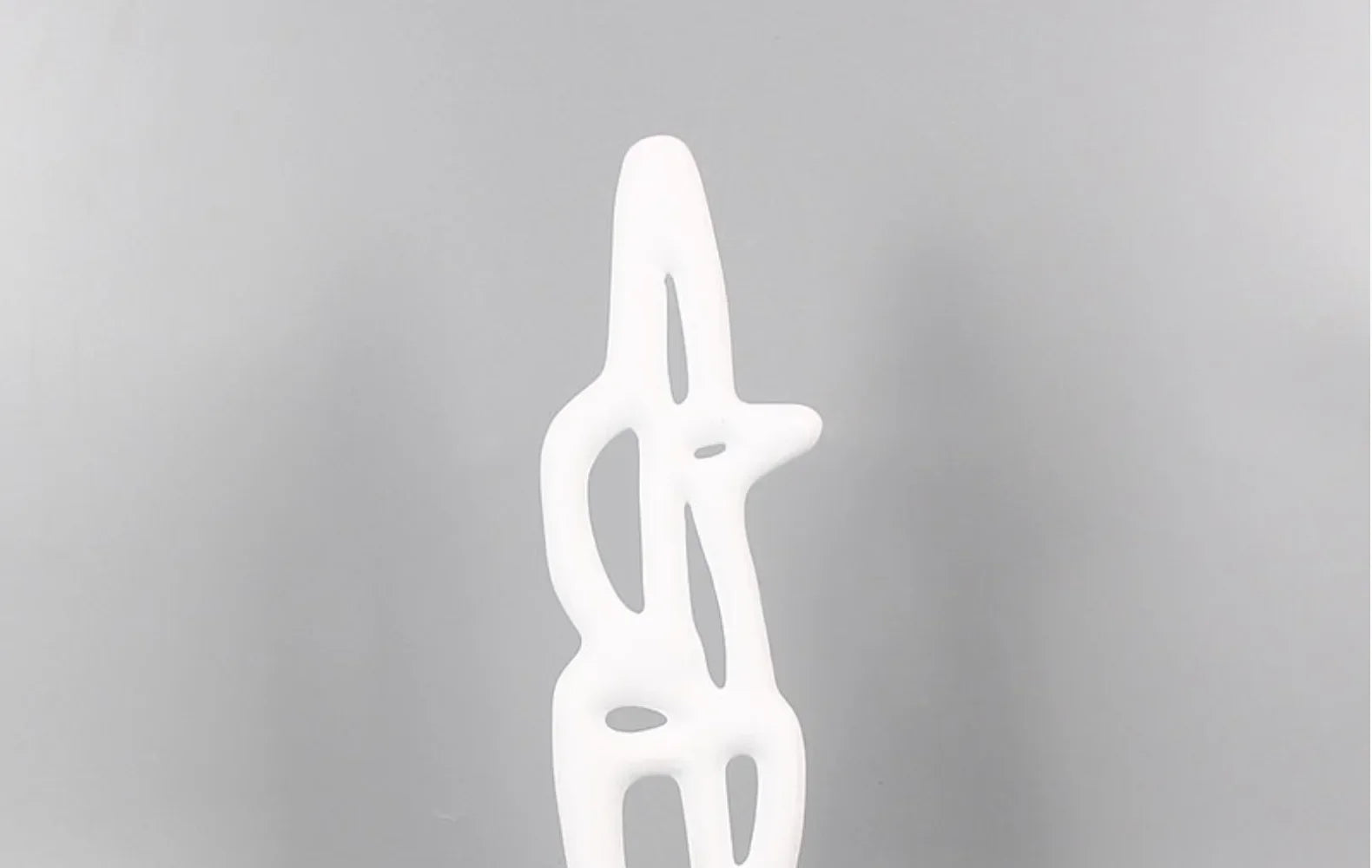 Geometric Sculpture - Black White Hollow Design, alternate view - House Of Avana