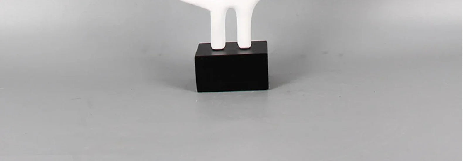 Geometric Sculpture - Black White Hollow Design, alternate view - House Of Avana