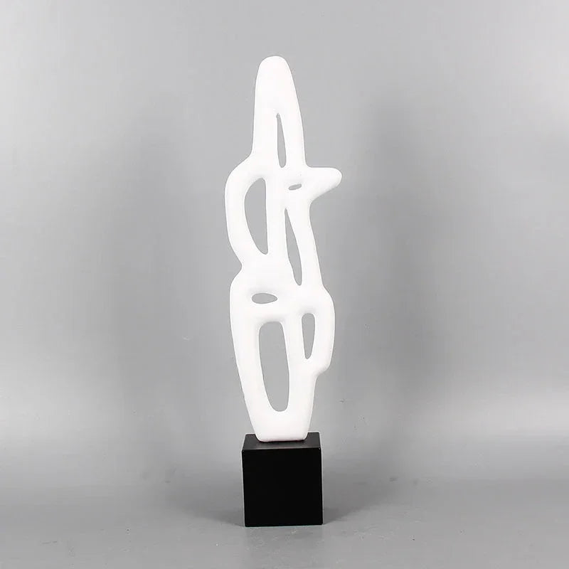 Geometric Sculpture - Black White Hollow Design, detail shot - House Of Avana