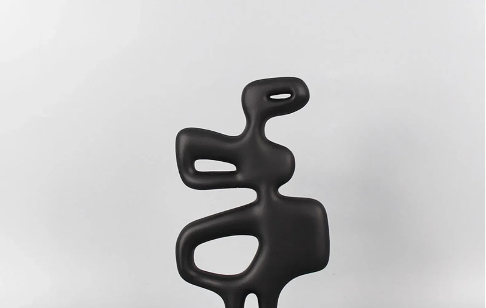 Geometric Sculpture - Black White Hollow Design, texture detail - House Of Avana