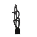 Geometric Sculpture - Black White Hollow Design, top view - House Of Avana