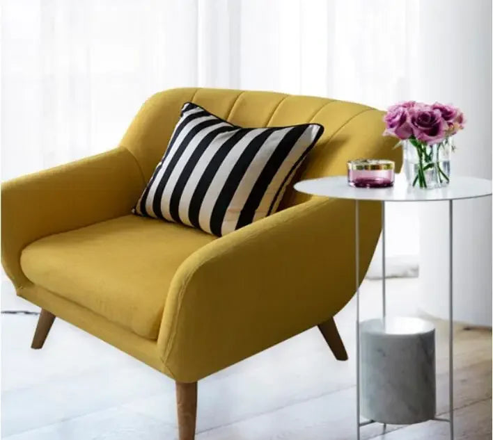 Simple Black and White Stripes Nordic Modern Fashion Sofa Cushion Cover Rectangular Waist Pillowcase,... - House Of Avana