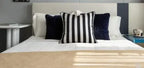 Simple Black and White Stripes Nordic Modern Fashion Sofa Cushion Cover Rectangular Waist Pillowcase,... - House Of Avana