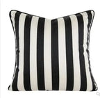 Simple Black and White Stripes Nordic Modern Fashion Sofa Cushion Cover Rectangular Waist Pillowcase,... - House Of Avana