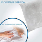 Canvello Black & White Throw Pillows | X in (40 X Cm), angled view - House Of Avana