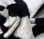 Canvello Luxury Decorative Black White Throw Pillow | X in (40 X Cm), close-up view - House Of Avana