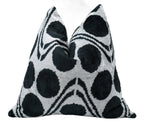 Canvello Handmade Black & White Velvet Throw Pillows - 20x20, lifestyle image - House Of Avana