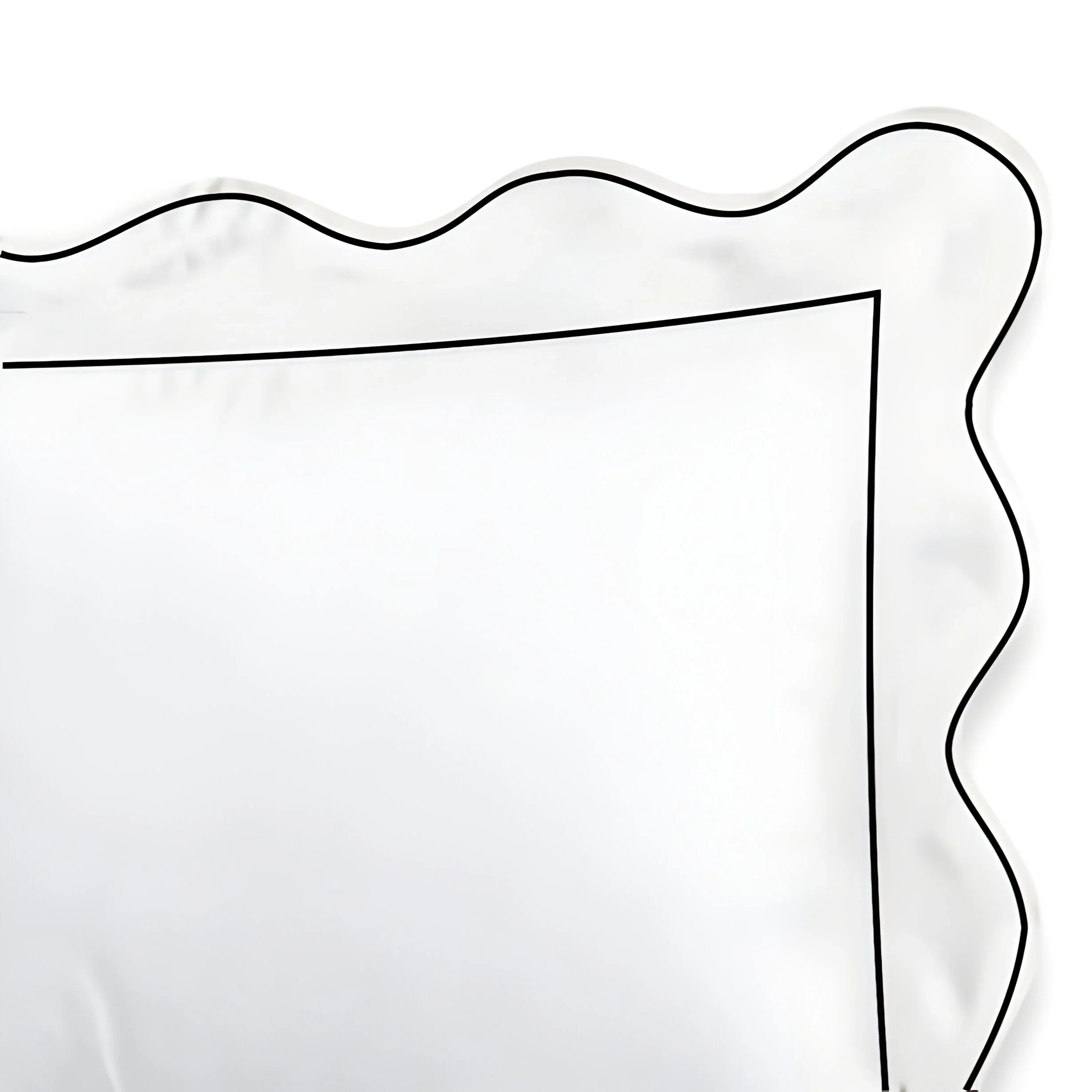 400TC Cotton Scallop Embroidery & Border Sateen Solid Duvet Cover Set PushpLinen