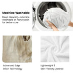 Blanket - Portable White Horse Design Throw, angled view - House Of Avana