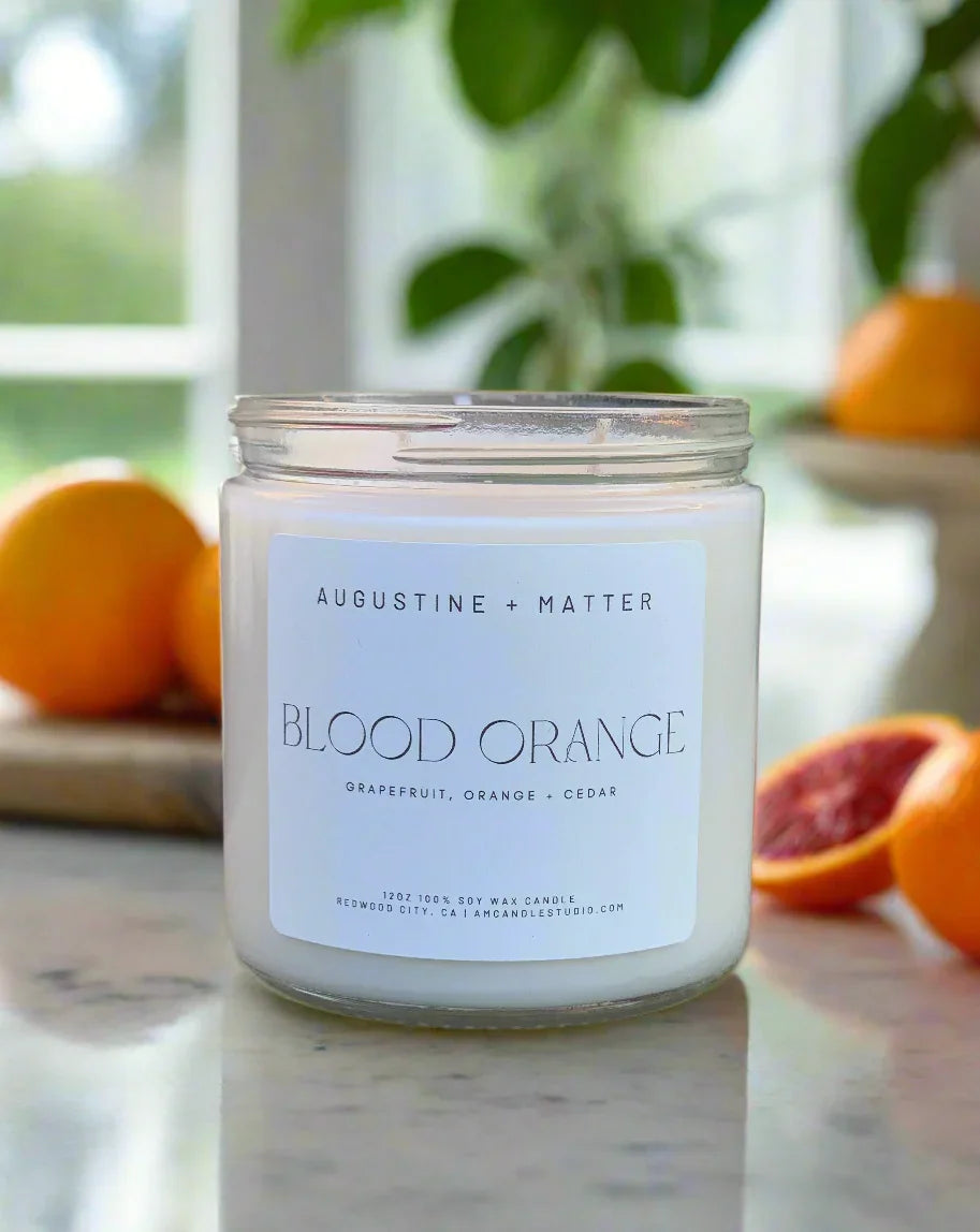 Blood Orange - 12oz Soy Candle Augustine + Matter Candle Studio LLC