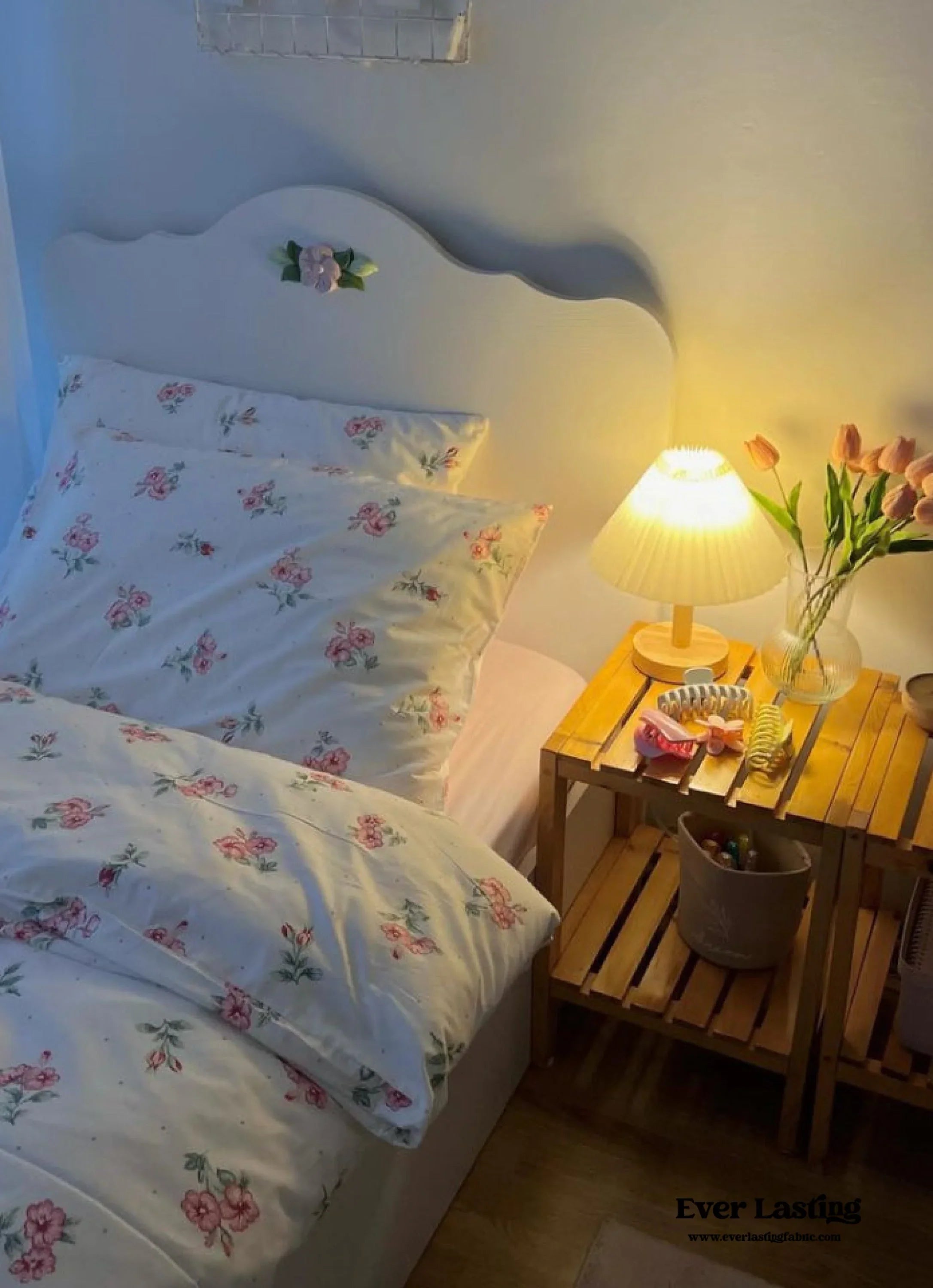 Blossom Floral Bedding Set / Orange Ever Lasting