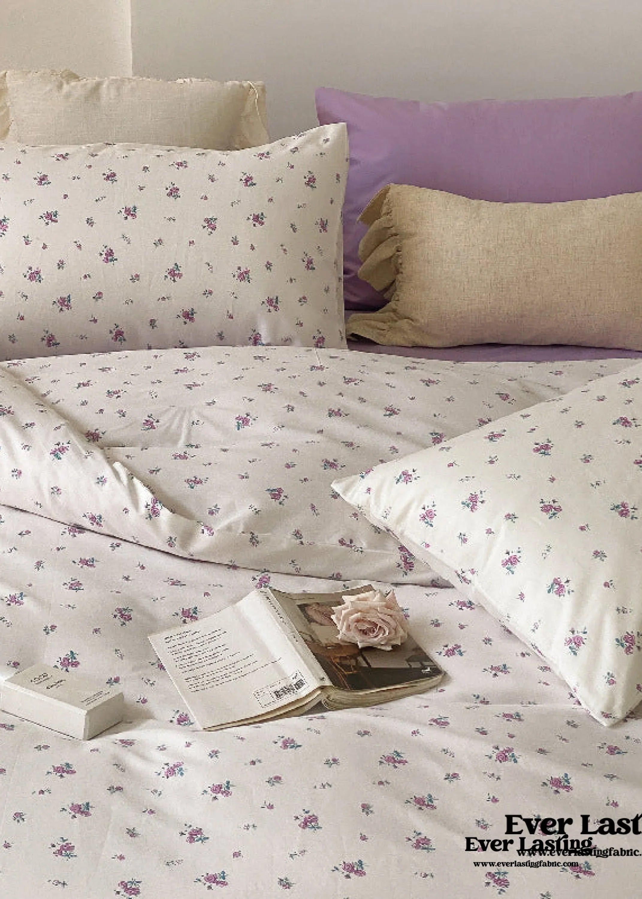 Blossom Floral Bedding Set / Orange Ever Lasting