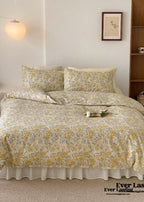 Blossom Floral Bedding Set / Orange Ever Lasting