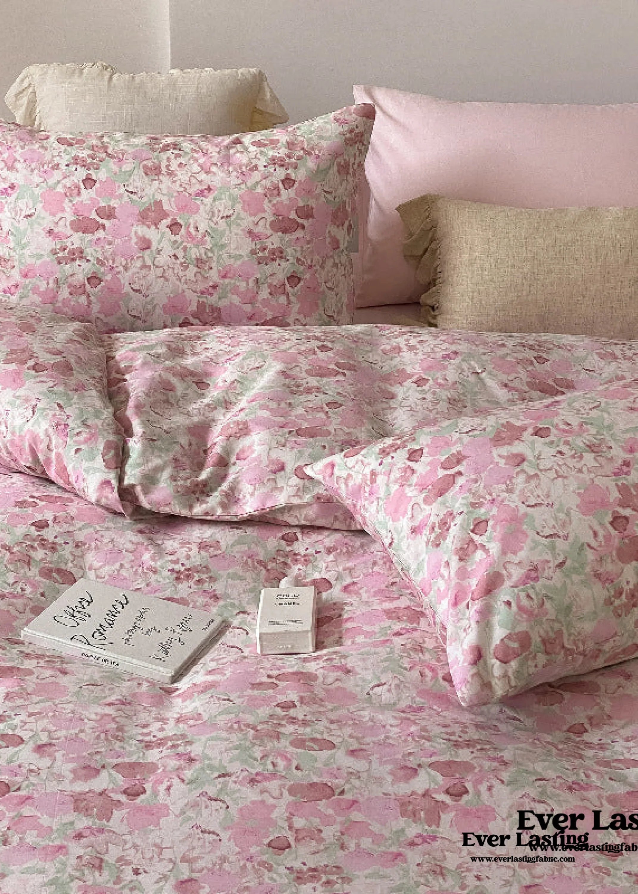 Blossom Floral Bedding Set / Orange Ever Lasting
