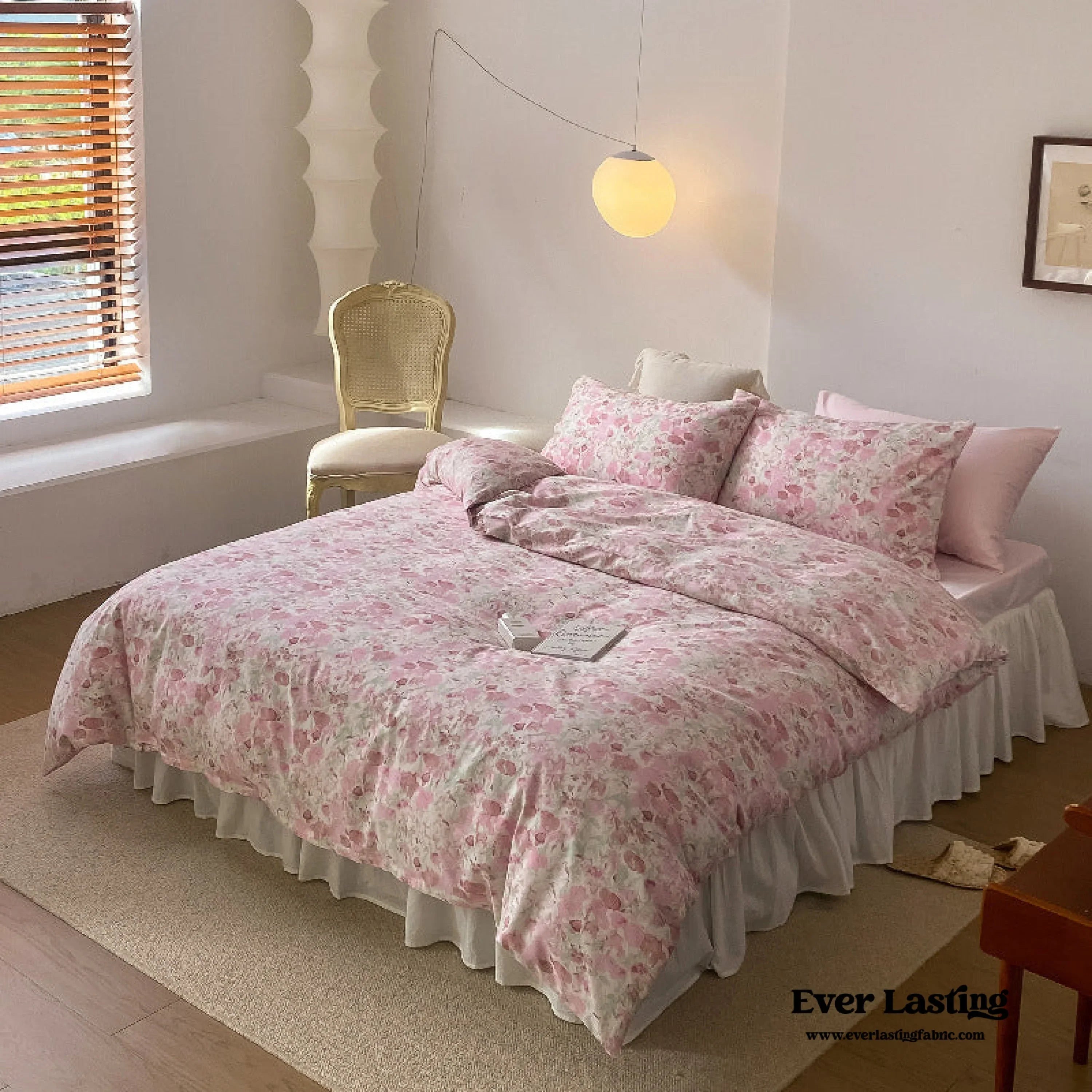 Blossom Floral Bedding Set / Orange Ever Lasting