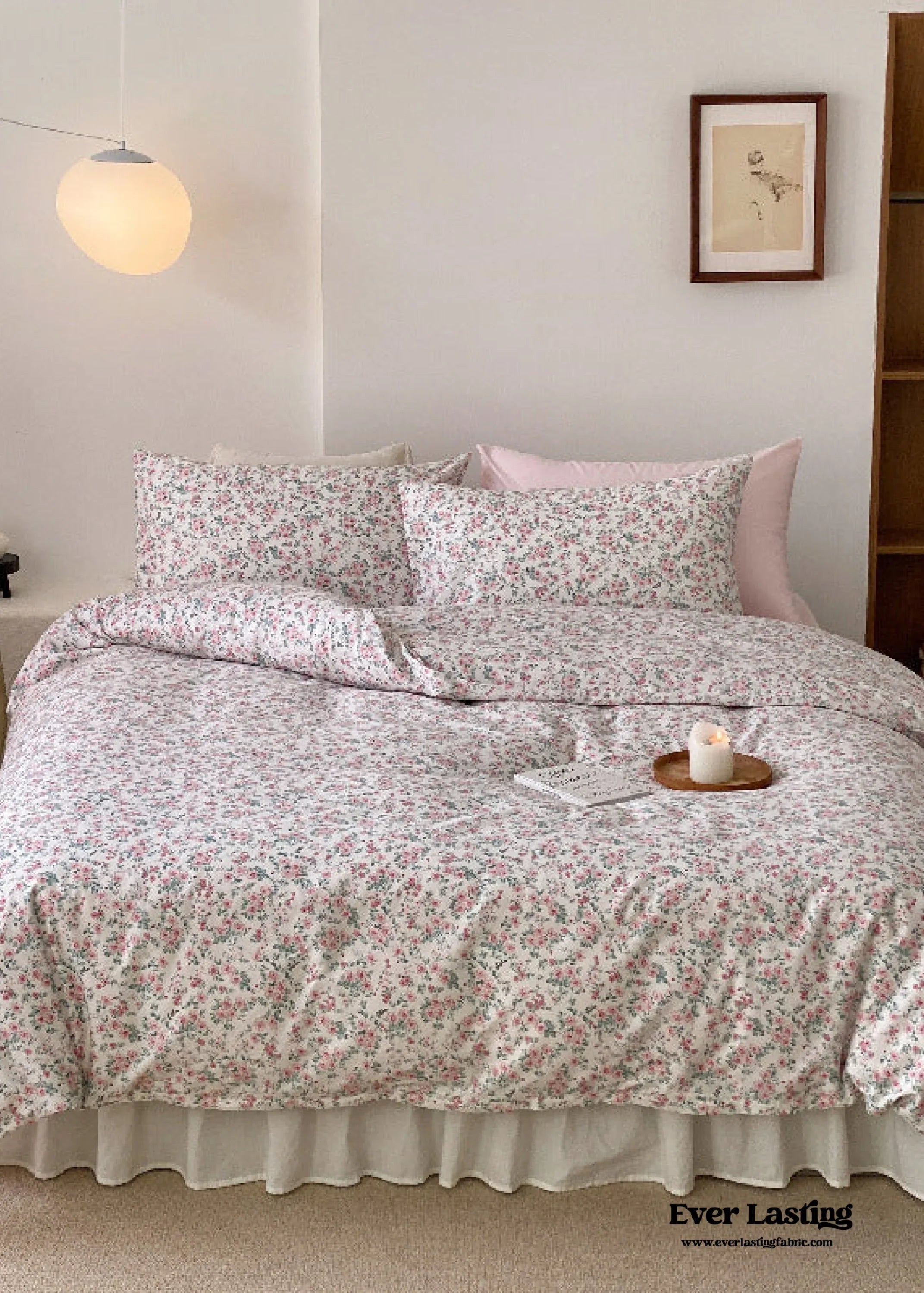 Blossom Floral Bedding Set / Orange Ever Lasting