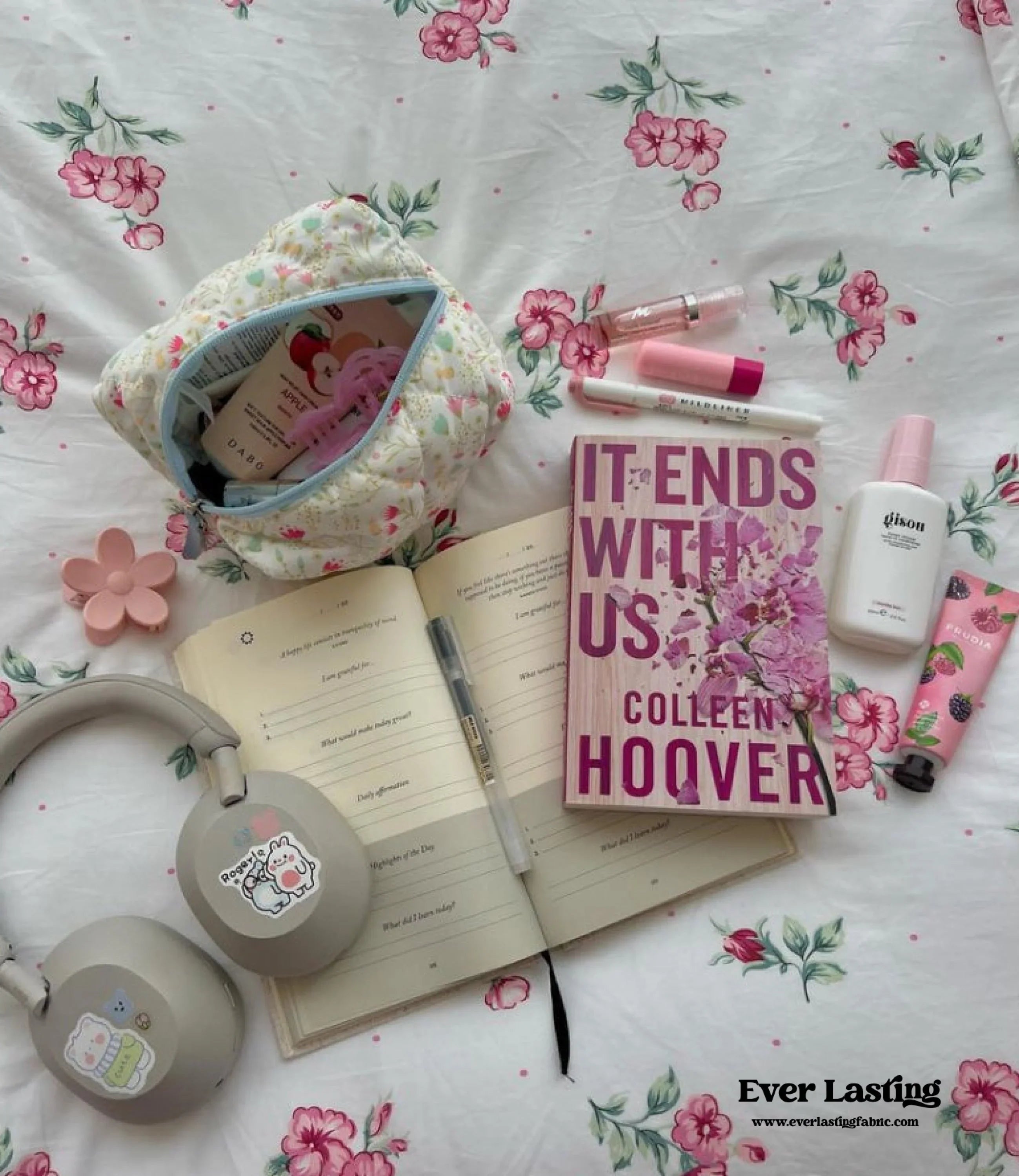 Blossom Floral Bedding Set / Orange Ever Lasting
