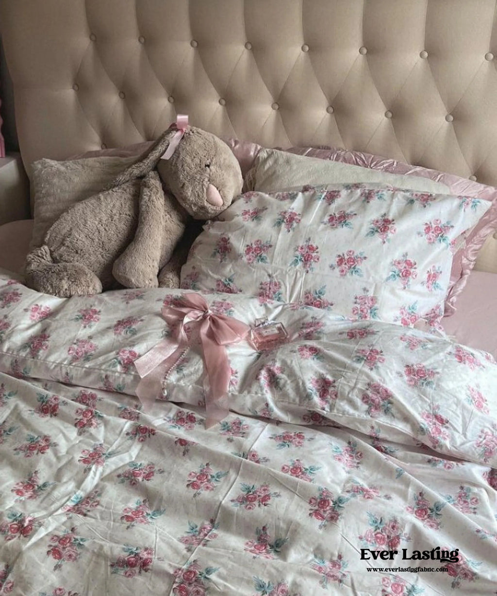 Blossom Floral Bedding Set / Orange Ever Lasting
