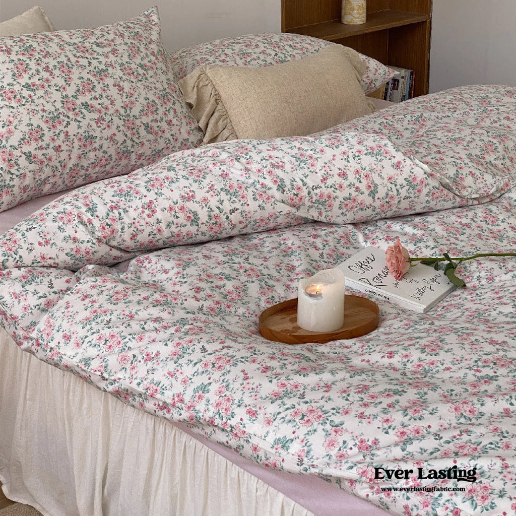 Blossom Floral Bedding Set / Orange Ever Lasting