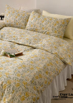 Blossom Floral Bedding Set / Orange Ever Lasting