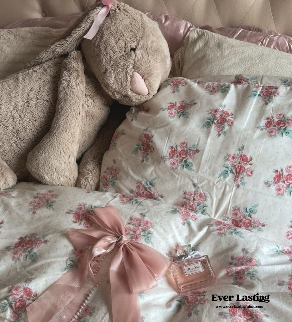 Blossom Floral Bedding Set / Orange Ever Lasting