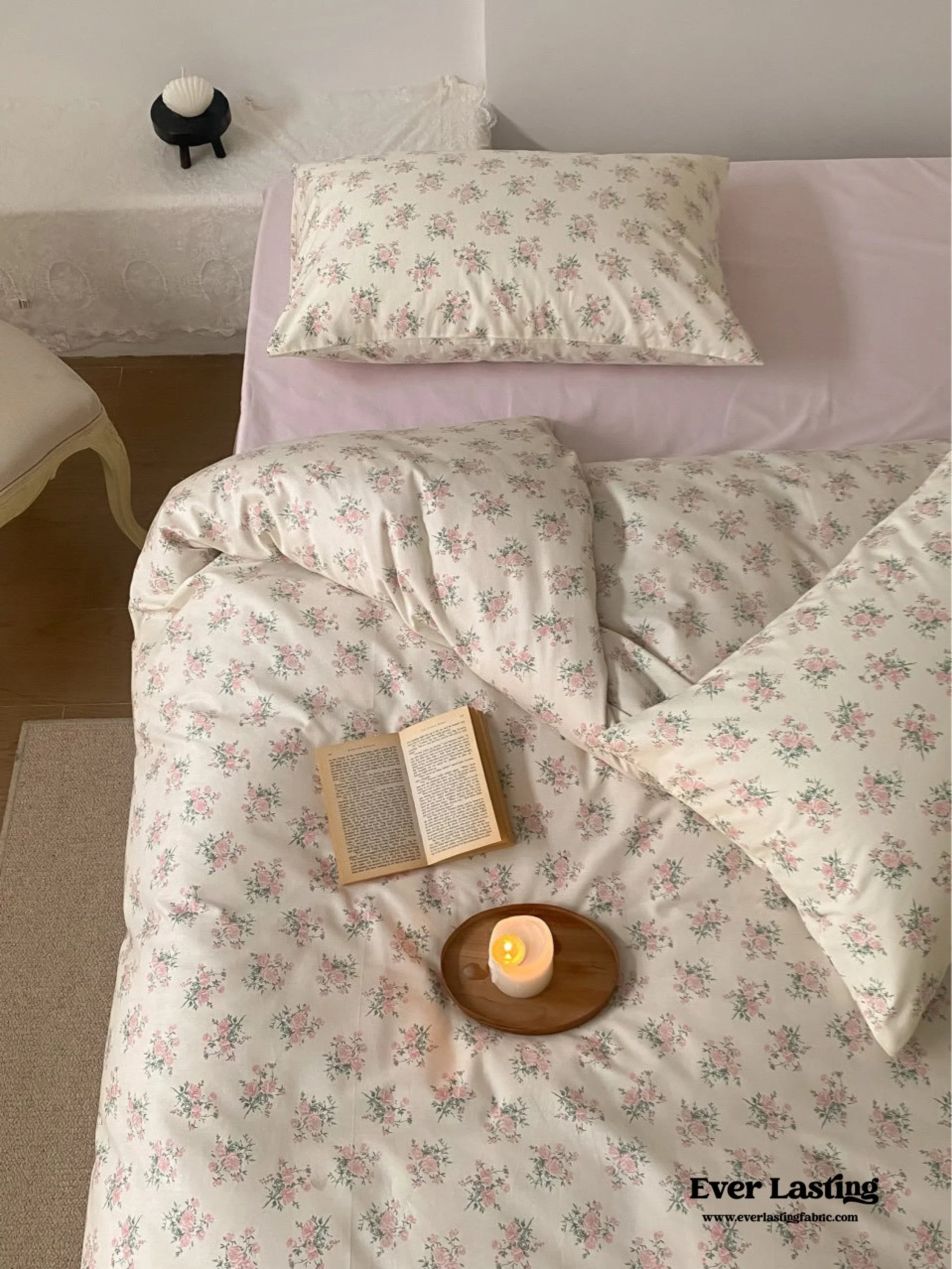 Blossom Floral Bedding Set / Orange Ever Lasting