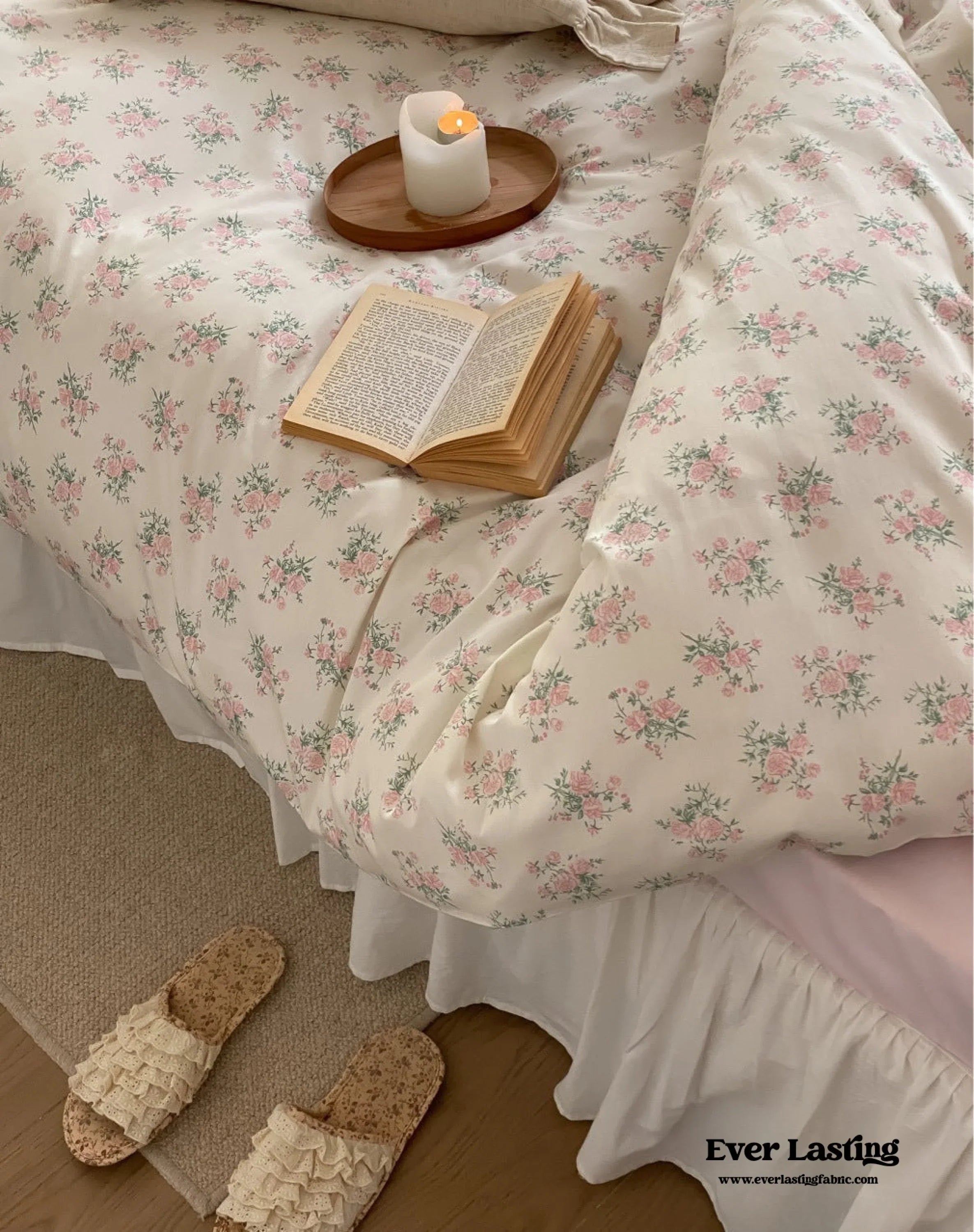 Blossom Floral Bedding Set / Orange Ever Lasting