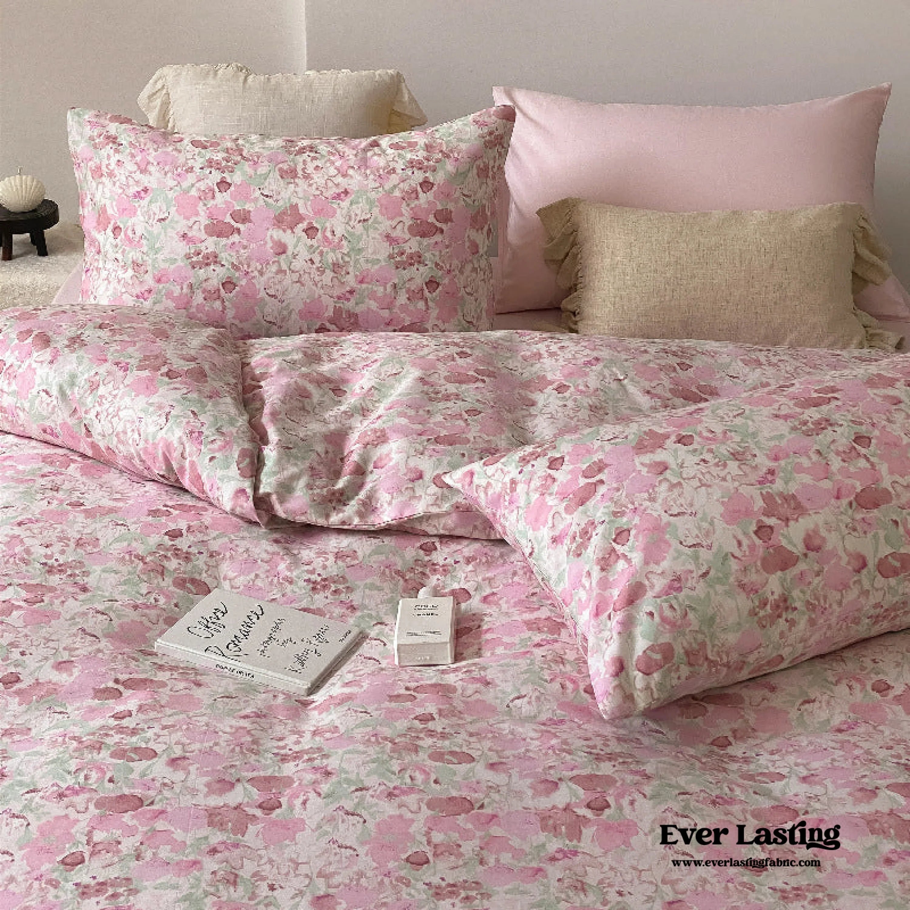 Blossom Floral Bedding Set / Orange Ever Lasting