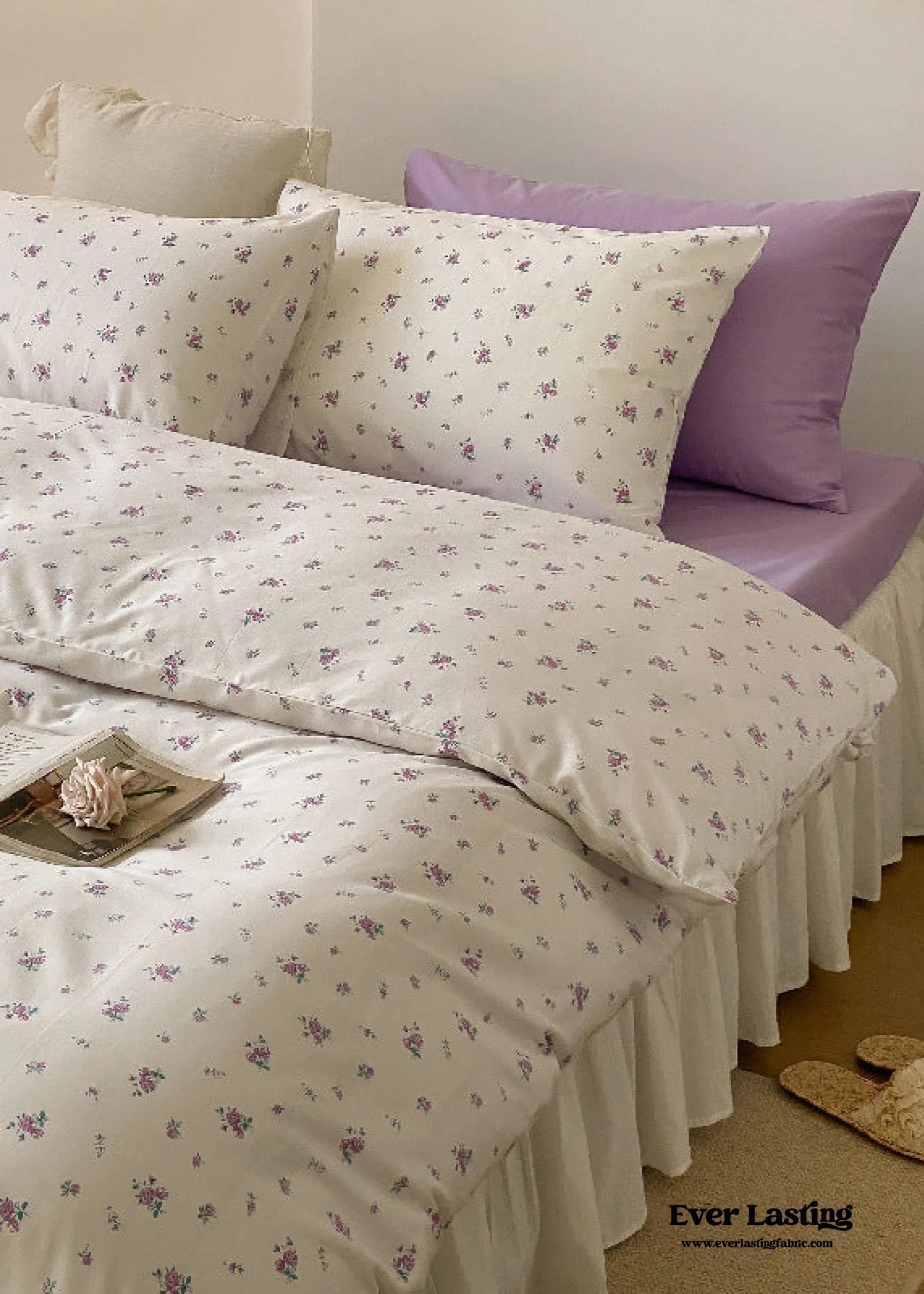 Blossom Floral Bedding Set / Orange Ever Lasting