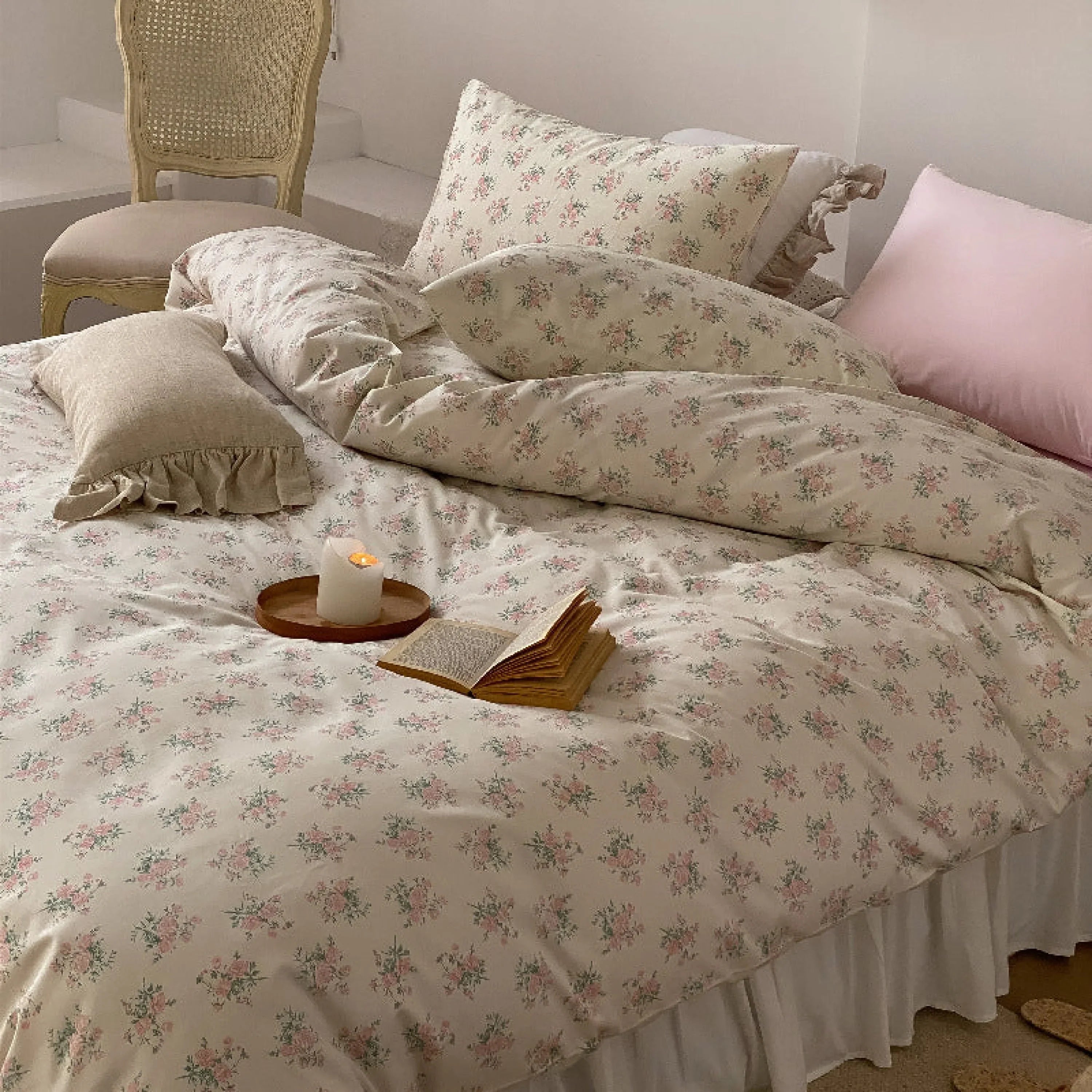 Blossom Floral Bedding Set / Orange Ever Lasting