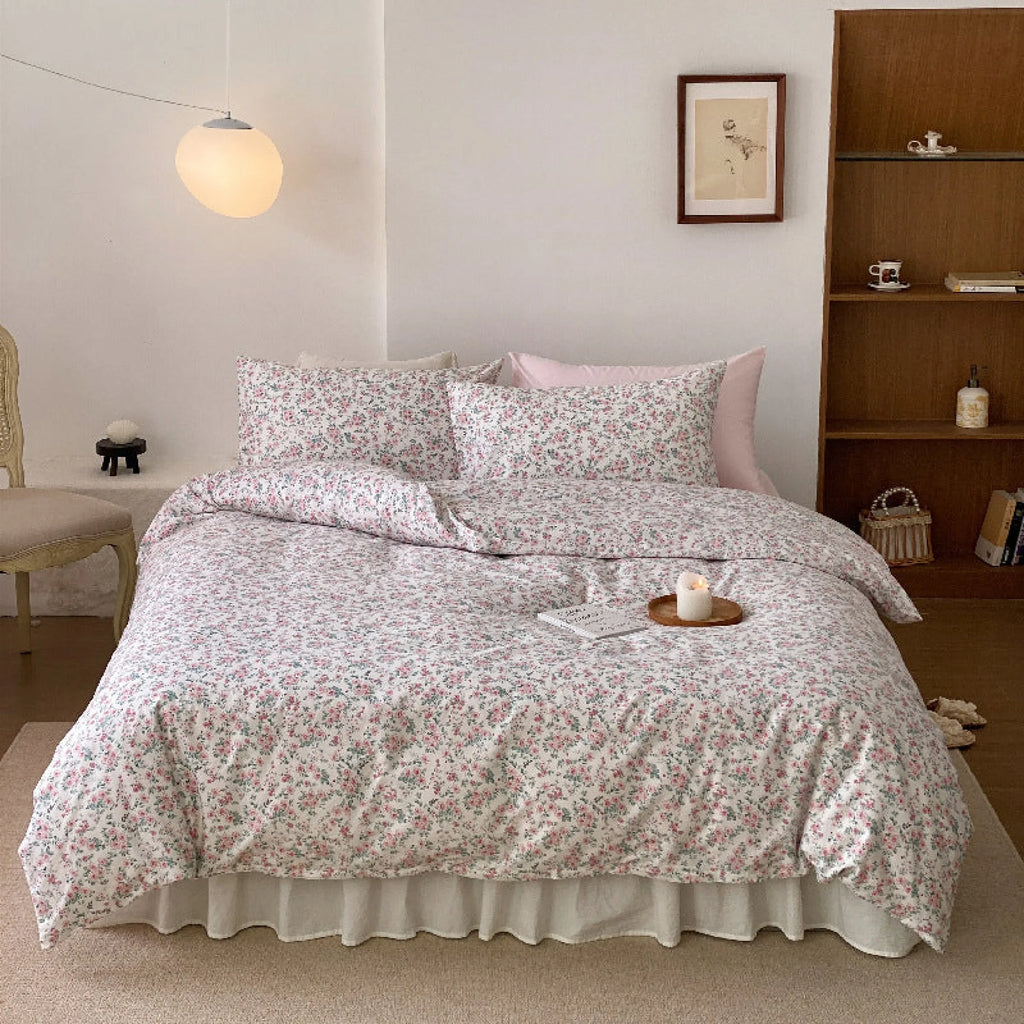 Blossom Floral Bedding Set / Orange Ever Lasting