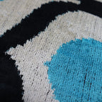 Canvello Handmade Sky Blue Pillows for Couch - 16x16 Inch, top view - House Of Avana