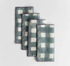 Blue Cocktail Napkins, side view - House Of Avana