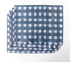 Blue Cross Hatch Placemat, lifestyle image - House Of Avana