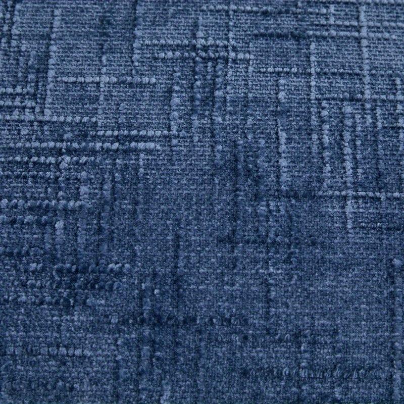 Elegant Blue 7' Chenille Bed Bench with Pillows - House Of Avana