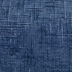 Elegant Blue 7' Chenille Bed Bench with Pillows - House Of Avana