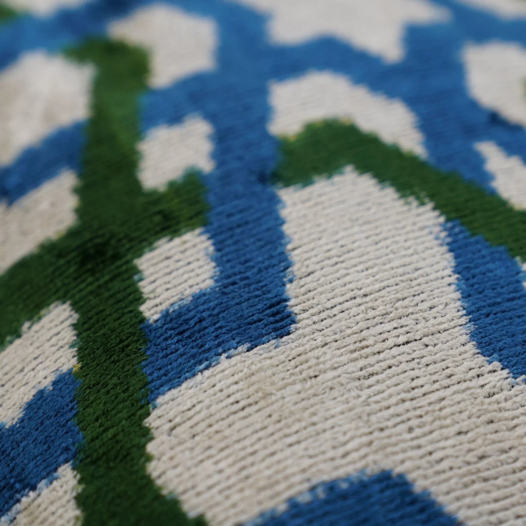 Canvello Contemporary Blue and Green Pillows - 16"x24", top view - House Of Avana