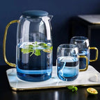 Blue Ombre Pitcher and Cups Tea + Linen