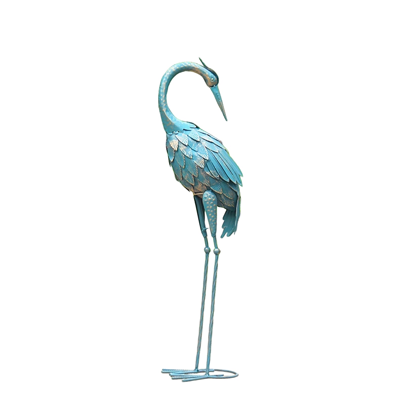 Garden Statue - Blue Crane Outdoor, detail shot - House Of Avana