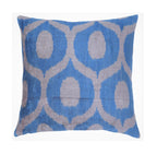 Canvello Handmade Throw Blue Pillows for Couch | X in (50 X Cm), back view - House Of Avana