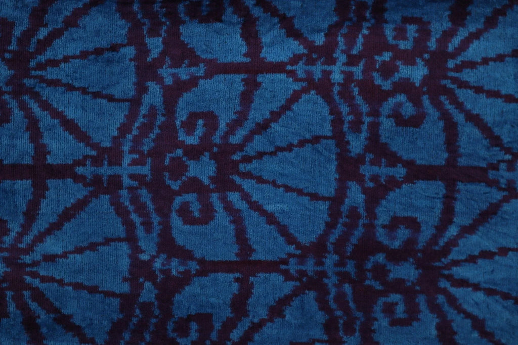 Canvello Decorative Blue Lumbar Throw Pillows for Couch - 16x24 in, side view - House Of Avana