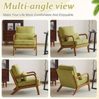 Accent Chair - Blue White Striped Upholstered, top view - House Of Avana