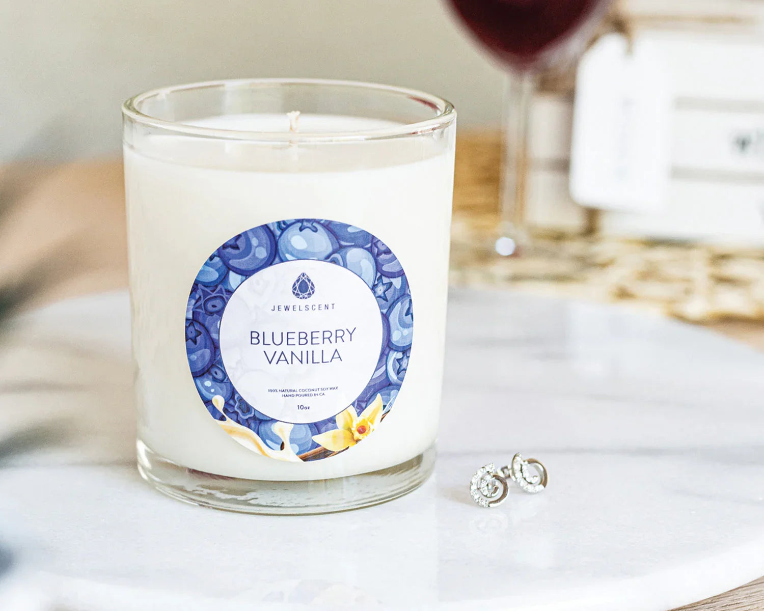 Blueberry Vanilla 10oz Signature Jewelry Candle JewelScent