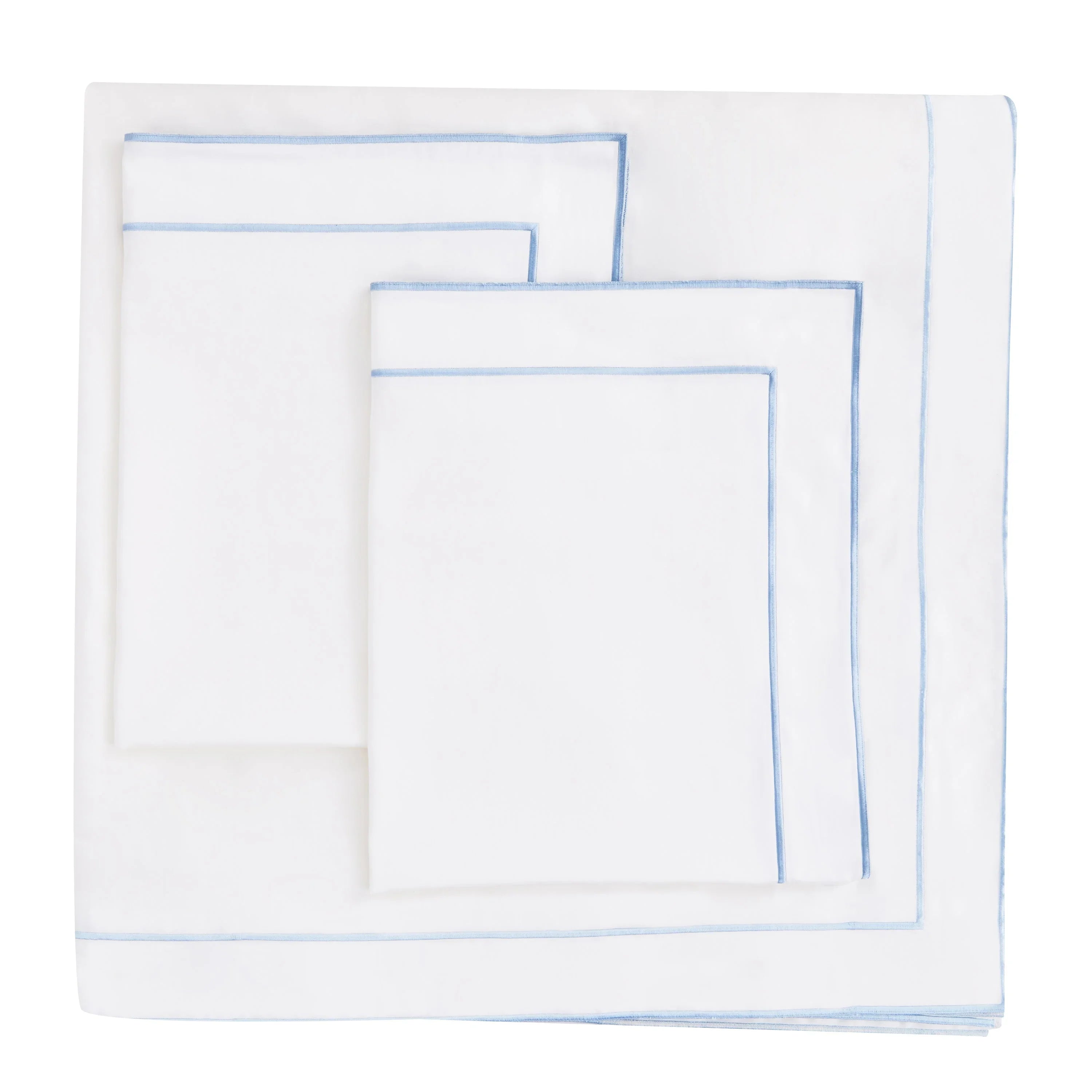 600 Thread Count Framed Sateen Embroidered Cotton Duvet Set Mélange Home