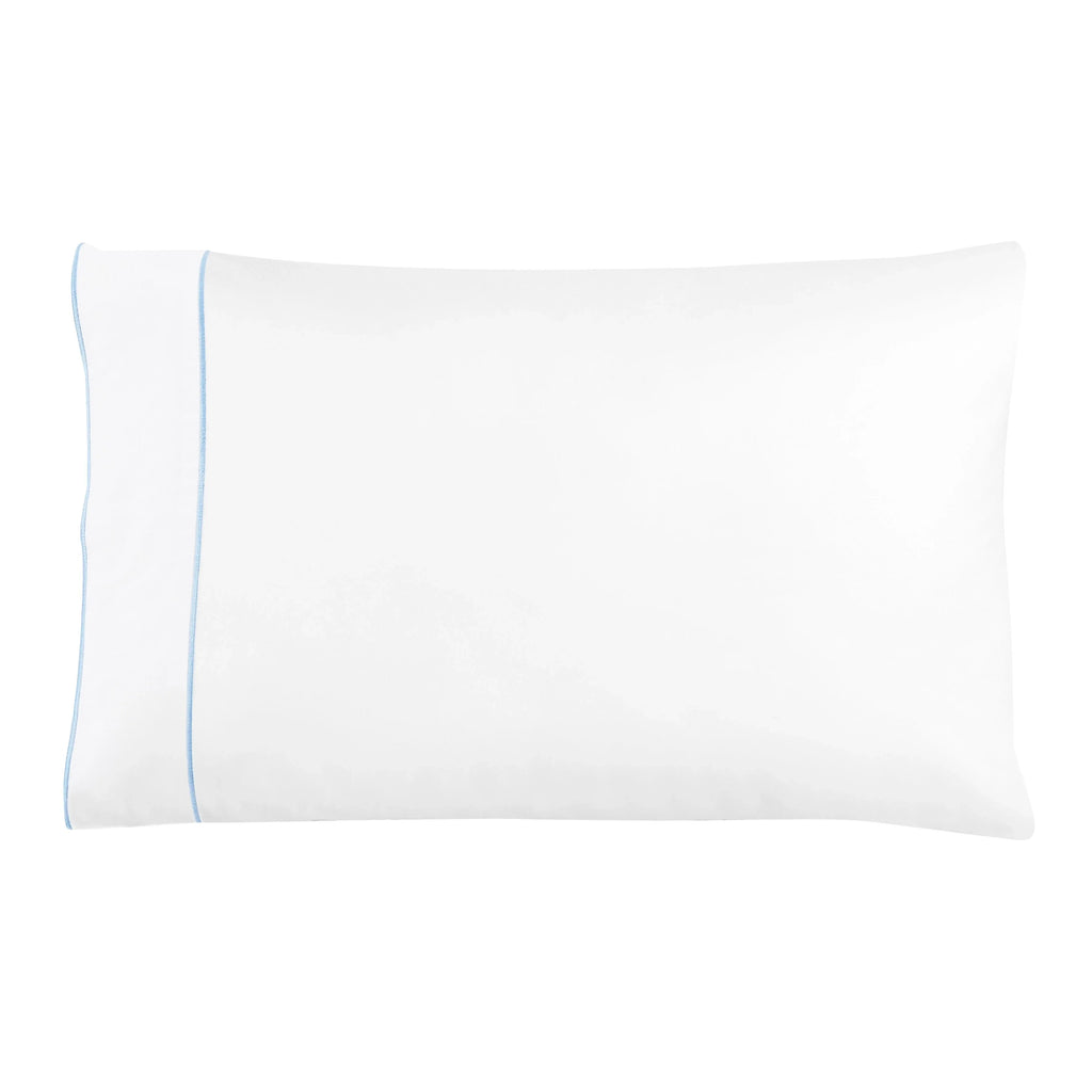 600 Thread Count Framed Sateen Embroidered Cotton Pillowcase Pair Mélange Home